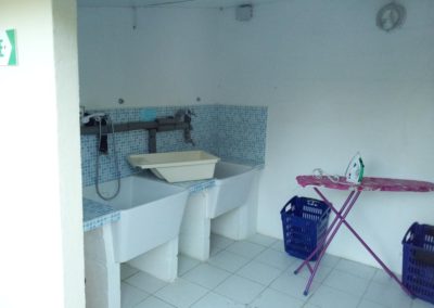 Washing and ironing area